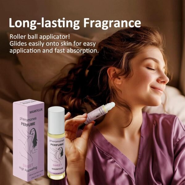 Pheromone Perfume for Women, Roll-On Perfume Travel Perfume Long-Lasting Pheromone-Infused Essential Oil Cologne for Women Men- 0.34 fl. oz (10mL) - Image 4