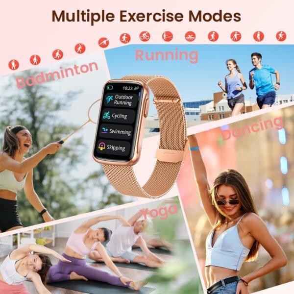 Fitness Tracker Smart Watch for Women: Health Activity Trackers with Heart Rate Blood Oxygen Sleep Monitor Step Counter Sport 1.47" Touchscreen IP68 Waterproof Smartwatch Compatible Android iOS - Image 5