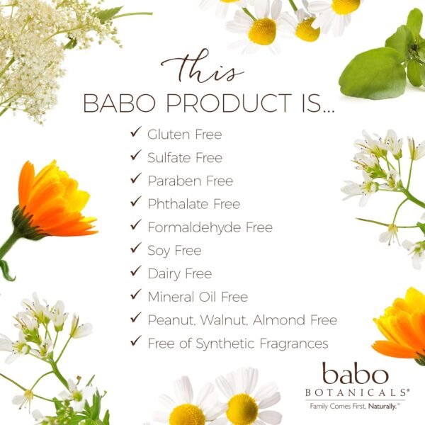Babo Botanicals After Sun Soothing Hydrating Aloe Vera Gel With Natural witch Hazel and Cucumber, Vegan, For Babies, Kids or Sensitive Skin - 8 oz. - Image 5