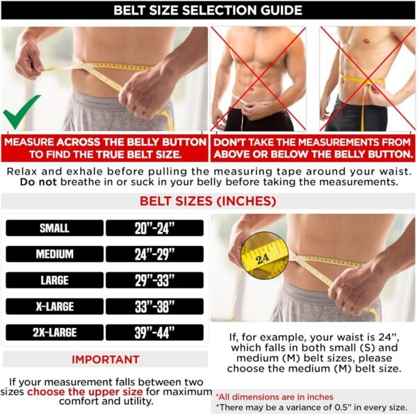 RDX Weight Lifting Belt Gym Exercise Workout, 6 inch Leather Padded Lumbar Back Support Men Women, 10 Adjustable Holes, Powerlifting Bodybuilding Deadlift, Squat Fitness Strength Training Equipment - Image 3