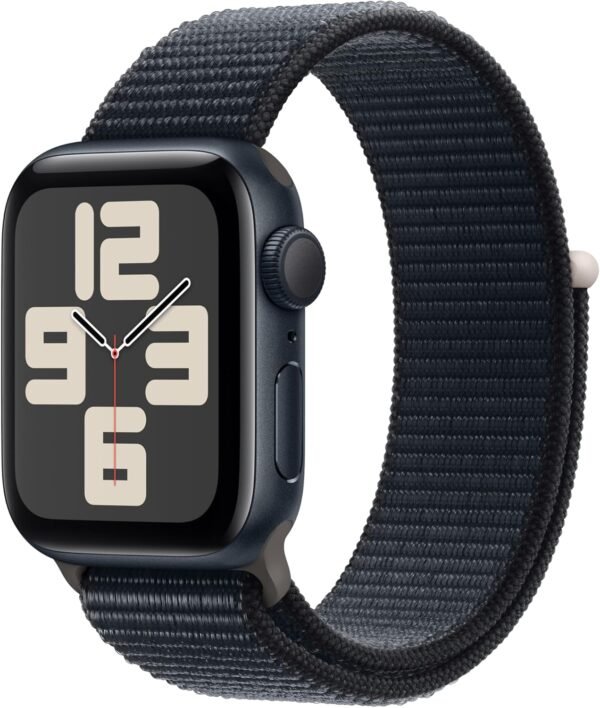Apple Watch SE (2nd Gen) [GPS 40mm] Smartwatch with Midnight Aluminum Case with Midnight Sport Loop. Fitness & Sleep Tracker, Crash Detection, Heart Rate Monitor, Carbon Neutral - Image 2