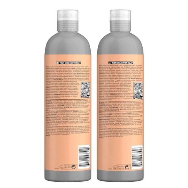 TIGI Bed Head Shampoo and Conditioner For Dry Hair Moisture Maniac Sulfate-Free Shampoo & Moisturizing Conditioner with Argan Oil 25.36 fl oz 2 count - Image 4