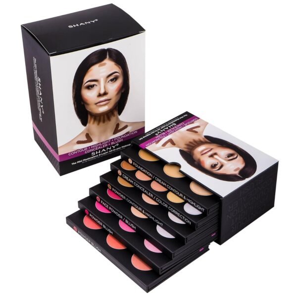 SHANY The Mini Masterpiece 6 Layers Makeup Foundation, Concealer, Camouflage, Contour, Blush and Makeup - 6 Makeup Kits - Image 6