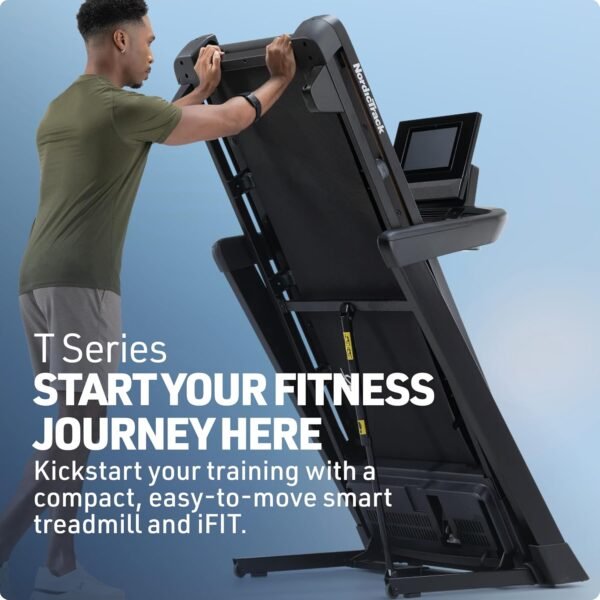 NordicTrack T Series: Perfect Treadmills for Home Use, Walking or Running Treadmill with Incline, Bluetooth Enabled, 300 lbs User Capacity - Image 8