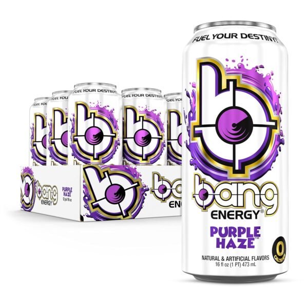 Bang Energy Purple Haze, Sugar-Free Energy Drink, 16 Ounce (Pack of 12) - Image 2