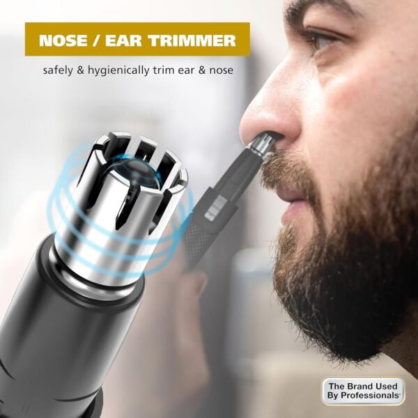 Wahl Manscaper ® 2 in 1 Lithium Battery Tactical® Dual Sided Eyebrow Trimmer and Nose Hair Trimmer for Men – Model 3023805 - Image 8