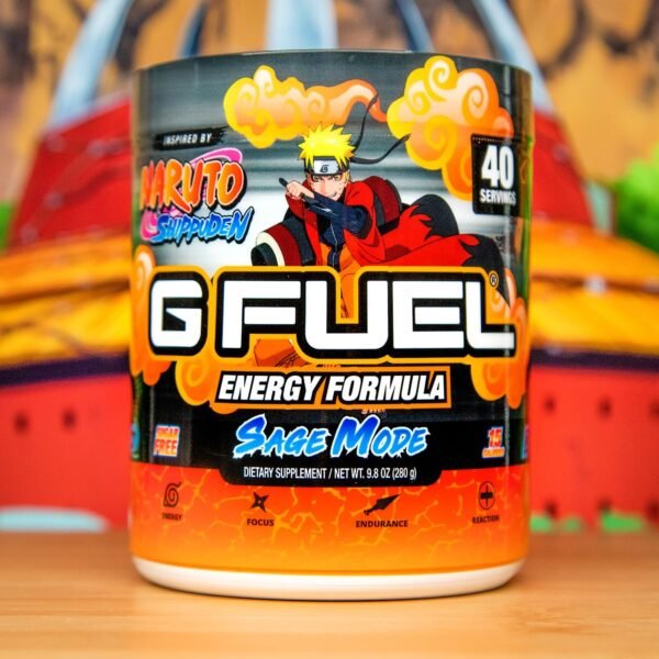 G Fuel Sage Mode Energy Drink Powder, Pre Workout Caffeine Powder, Energy Powder Drink Mix for Gaming, Sugar Free Focus Amino, Vitamin + Antioxidants, 9.9oz (Grapefruit + White Peach, 40 Servings) - Image 6