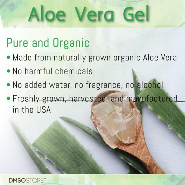 Aloe Vera Gel, 32 oz (908g), Alcohol-Free, Made From Purified Aloe Vera Inner Leaf, Soothing, Skin Moisturizing, Hydrating - Image 4