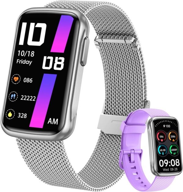 Fitness Tracker Smartwatch for Women Men: Health Activity Trackers with Heart Rate Blood Oxygen Sleep Monitor Step Counter Sport 1.47" Touchscreen IP68 Waterproof Smart Watch Compatible Android iOS - Image 2