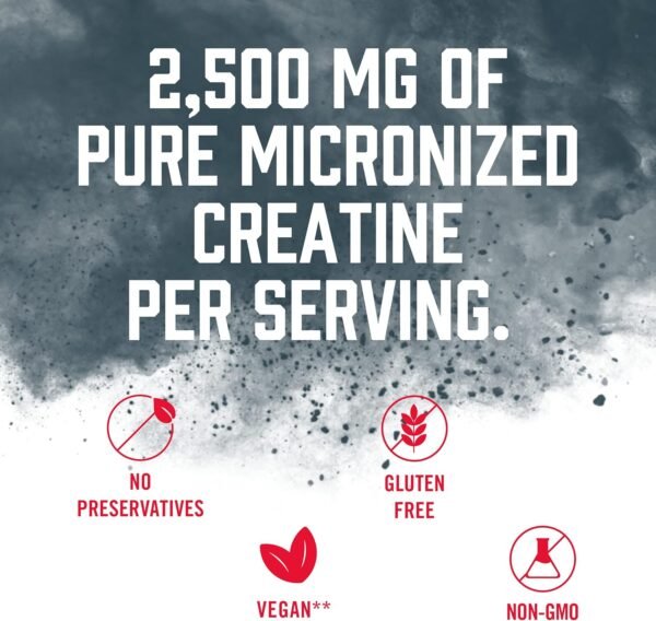 BioSteel Creatine Monohydrate Powder - 72 Servings, 180g, Micronized for Muscle Recovery & Lean Muscle, NSF for Sport Certified Creatine Powder - Image 4