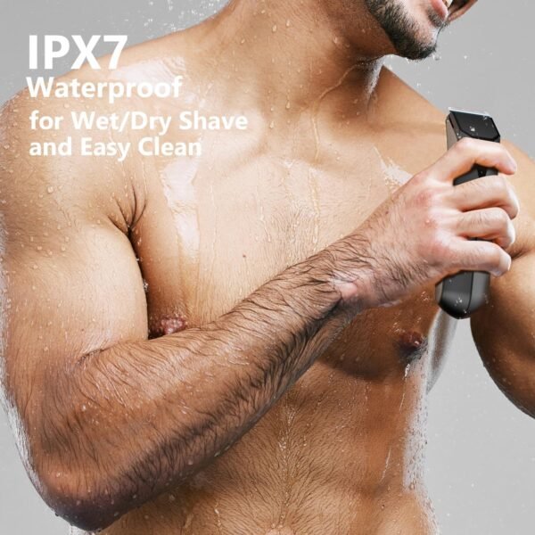 Ball Trimmer for Men - 2 Replaceable Ceramic Blades - Sharp & Gentle, Ball Shaver Men IPX7 Waterproof, Body Trimmer Men with Recharge Dock, Pubic Hair Trimmer Men, 7000RPM Mens Grooming Kit - Image 6