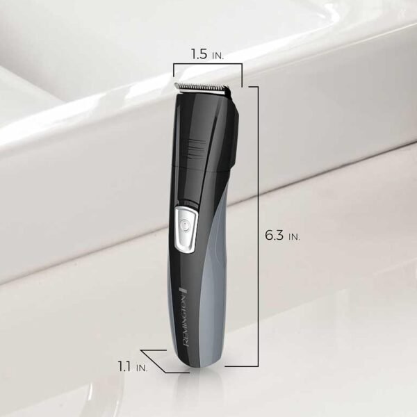 Remington Head to Toe Advanced Rechargeable Powered Body Groomer Kit, Beard Trimmer (10 Pieces), 6.3 Inch, Black - Image 11