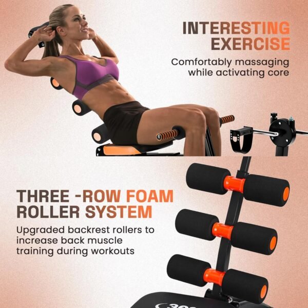 6-In-1 Ab Workout Bench for Home Gym, Adjustable Weight Bench, Ab Workout Machine, Multi-Functional Ab Exercise Equipment, Total Gym Machine, Sit Up Bench for Home Gym Indoor Outdoor. - Image 7