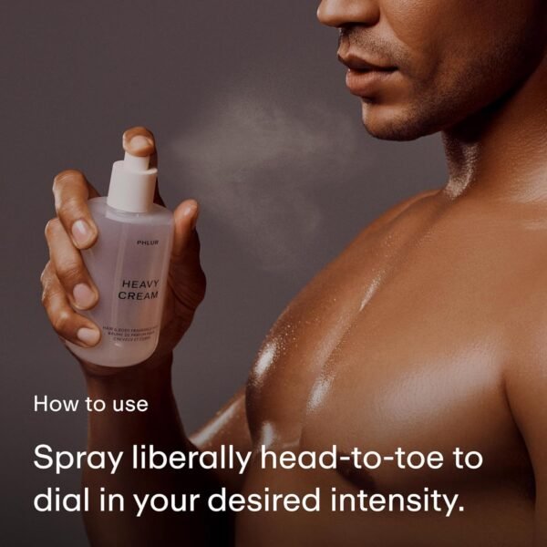 PHLUR Heavy Cream Body Mist - Hair and Body Mist for Women & Men Fragrance - Salted Caramel, Jasmine, Coconut, Marshmallow & Vanilla Body Spray (8 Fl Oz) - Image 5