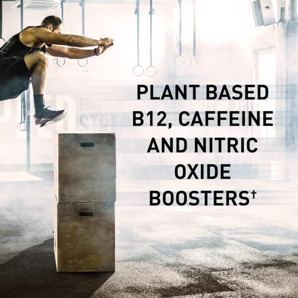 Garden of Life Sport Organic Plant-Based Energy + Focus Vegan Clean Pre Workout Powder, Sugar & Gluten Free BlackBerry Cherry with 85mg Caffeine, Natural NO Booster, B12, 40 Servings, 8.14 Oz - Image 3