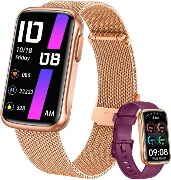 Fitness Tracker Smart Watch for Women: Health Activity Trackers with Heart Rate Blood Oxygen Sleep Monitor Step Counter Sport 1.47" Touchscreen IP68 Waterproof Smartwatch Compatible Android iOS - Image 2