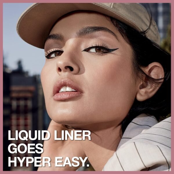 Maybelline Hyper Easy Liquid Pen No-Skip Eyeliner, Satin Finish, Waterproof Formula, Pitch Black, 0.018 Fl Oz - Image 10