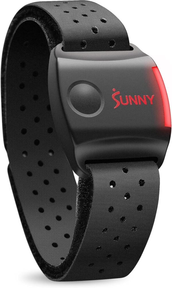 Sunny Health & Fitness Heart Rate Monitor Armband with LED Indicator - Image 2