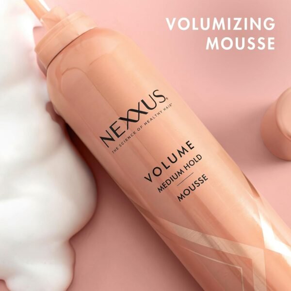 Nexxus Volumizing Foam Hair Mousse, Volume Volumizing Mousse, Hair Styling Mousse, Pink, 10.6 Ounce (Pack of 1) - Image 5