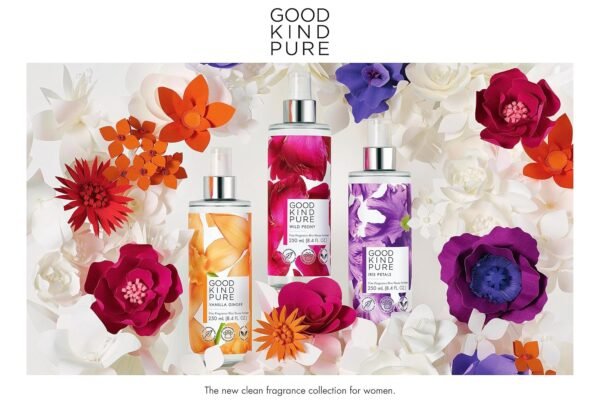 Iris Petals Body Mist Spray - Woody, Floral Fragrance - A blend of Nectarine Blossom & Soft Amber Woods - Clean, Vegan, & Long-Lasting Formula - 8.4 Fl Oz - Image 3