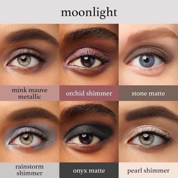 Julep Eyeshadow 101 Palette-Style Crème-to-Powder Waterproof Eyeshadow Sticks – Moonlight – Long-Lasting, Crease-Proof, 6 Piece Eyeshadow Set with Built-in Smudger - Image 7