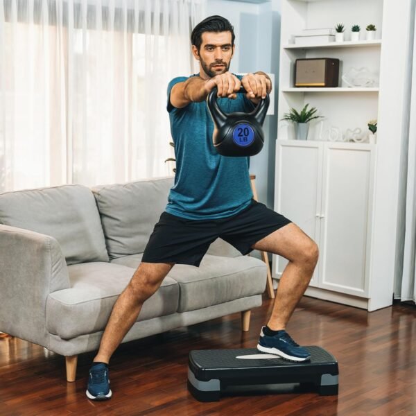 BalanceFrom Wide Grip Kettlebell Exercise Fitness Weight Set, Multiple Sizes - Image 7