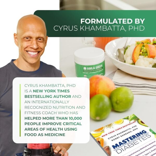 Amla Powder & Green Tea Superfood Supplement, 20x Ultra Concentrated Amla, Antioxidant Support, Made with Oolong Tea and Indian Gooseberries, Organic, Vegan, Classic Flavor, 30 Servings - Image 6