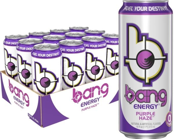 Bang Energy Purple Haze, Sugar-Free Energy Drink, 16 Ounce (Pack of 12) - Image 5