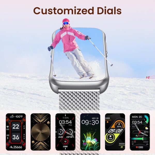 Fitness Tracker Smartwatch for Women Men: Health Activity Trackers with Heart Rate Blood Oxygen Sleep Monitor Step Counter Sport 1.47" Touchscreen IP68 Waterproof Smart Watch Compatible Android iOS - Image 7