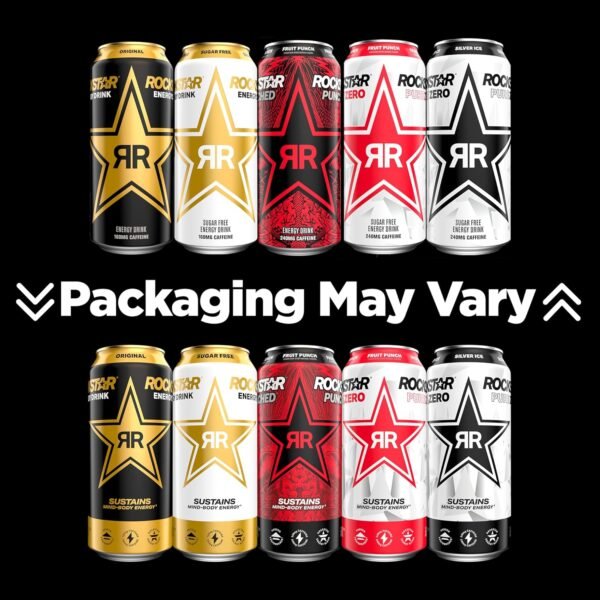 Rockstar Energy Drink, Original, 16oz Cans (12 Pack) (Packaging May Vary) - Image 4