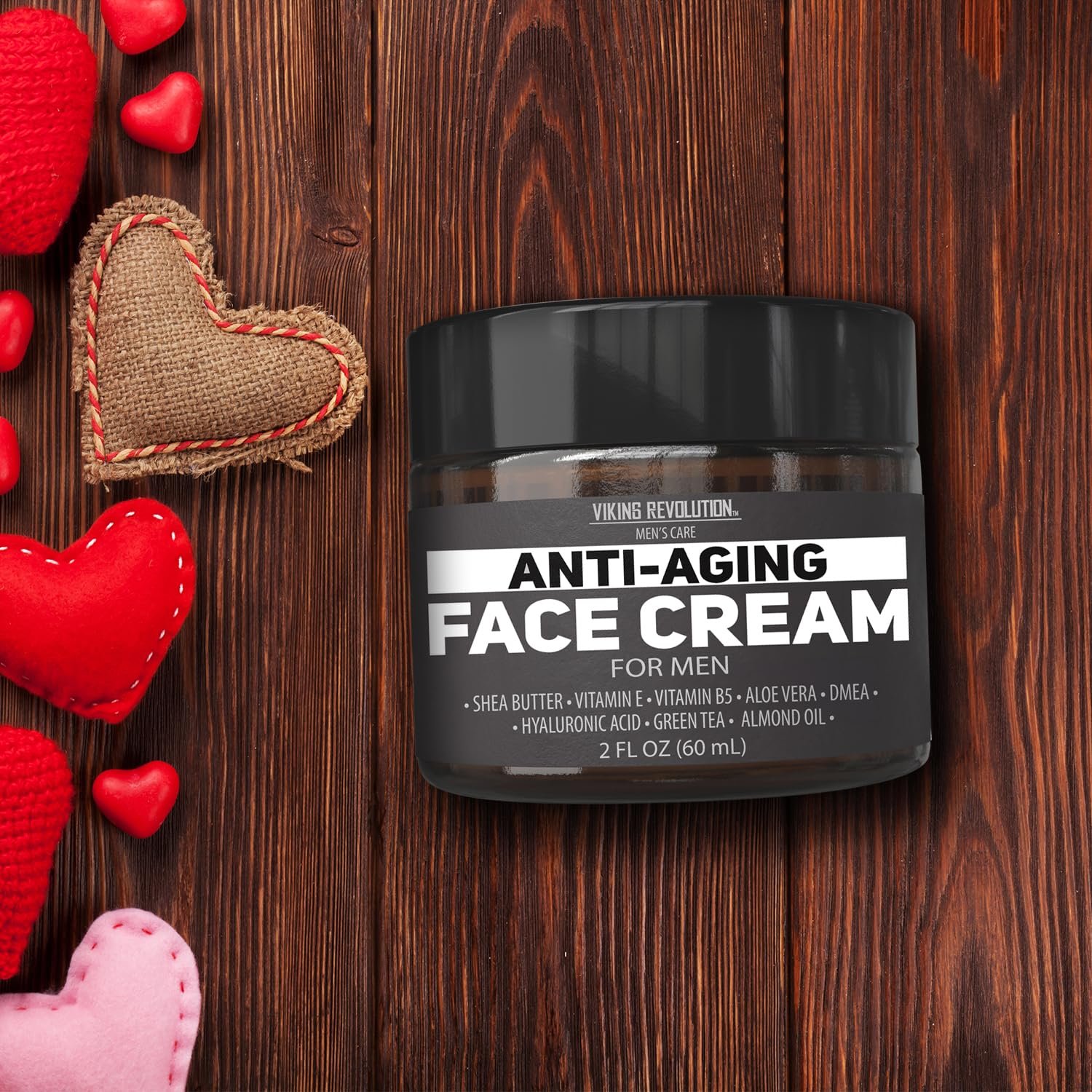 Viking Revolution Mens Anti Aging Face Cream - Mens Face Moisturizer for Men with Hyaluronic Acid, Aloe Vera, Vitamin E - Wrinkle Cream for Men with Vitamin B5, Green Tea (2 Fl Oz) - Image 4