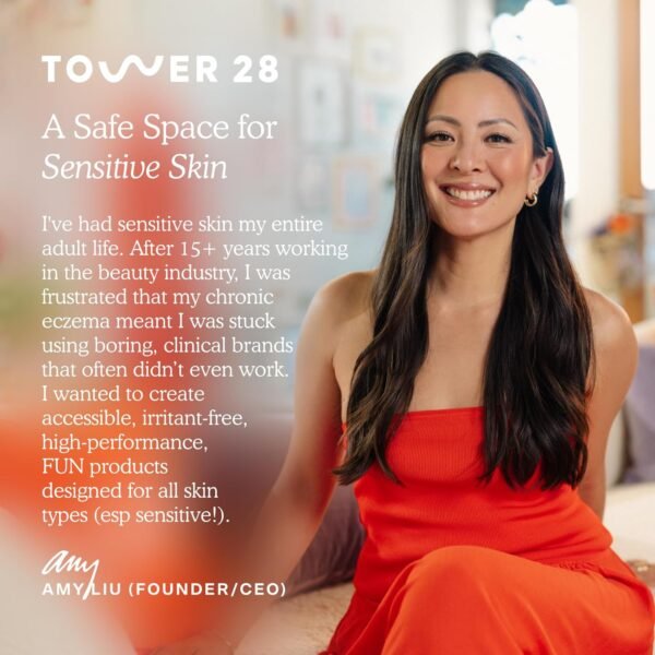 Tower 28 SOS Daily Rescue Facial Spray for Sensitive Skin, Hypochlorous Acid Spray Helps Reduce Redness and Breakouts, Travel Size Toner for Face, 1 FL Oz - Image 10
