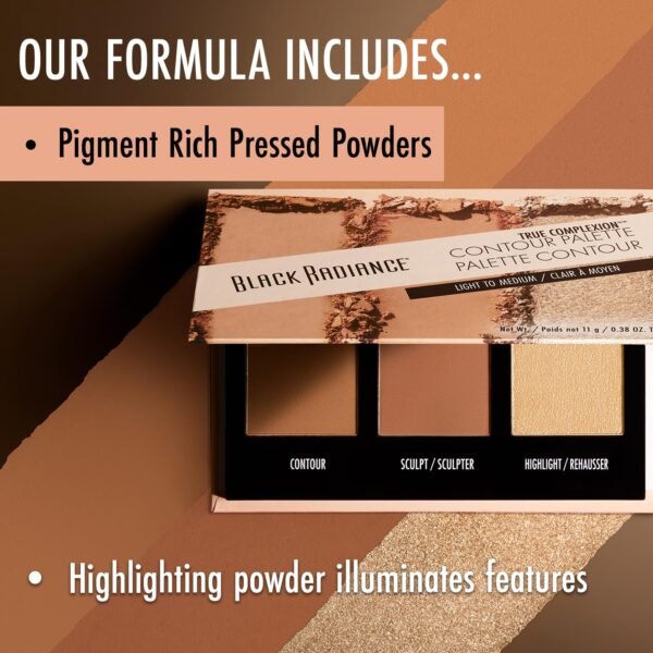 Black Radiance True Complexion Contour Palette, Medium to Dark, 0.38 Ounce - Image 6