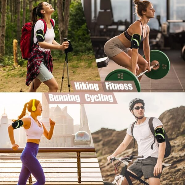 Armband Cell Phone Holder for Running Workout Exercise Sports Phone Arm Bands Pouch Bag, Running Armband for iPhone16 15 14 13 12 11 Pro Max XS XR X Plus Samsung Galaxy Up to 6.9" - Image 5
