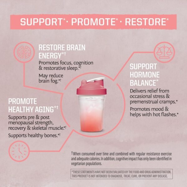 Sunwarrior Creatine for Women Monohydrate Powder Micronized Pre Workout Recovery Supplement Support Muscle Building Strength Training Cognition | Vegan and Easily Mixes 50 Servings, Raspberry Lemonade - Image 5