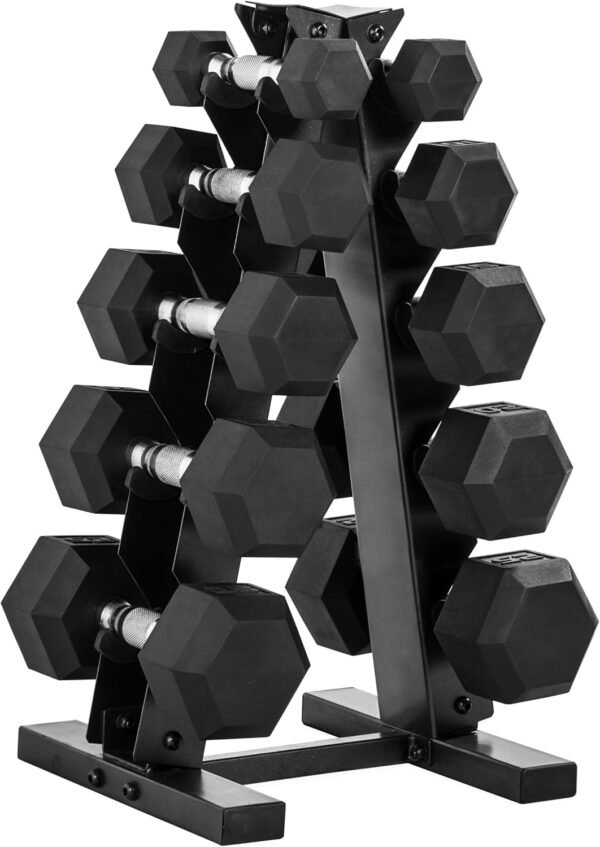 Cap Barbell 150 LB Dumbbell Set with Rack - Image 2