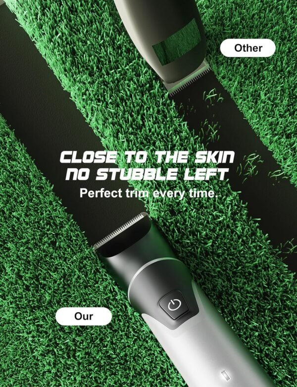 Manscape Body Hair Trimmer for Men-Electric Groin Groomer with Body Clippers, Nose Hair Clippers, USB C Charging, Travel Lock, Waterproof, Cut Leg, Chest, Armpit Hair, Gifts for Him - Image 4