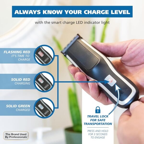 Wahl Clipper Self-Haircut Pro Lithium Ion Cordless Hair Clippers, Easy to Use Self Haircutting Kit Designed for DIY Haircuts – Model 3026122 - Image 7