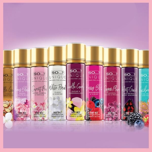 So…?… Unique Peony Blush Body Mist - Floral, Fruity Vanilla Perfume with Bergamot and Pear Notes - Perfume for Women - Body Spray for Women - 5.1 oz - Image 9