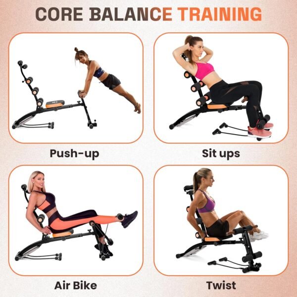 6-In-1 Ab Workout Bench for Home Gym, Adjustable Weight Bench, Ab Workout Machine, Multi-Functional Ab Exercise Equipment, Total Gym Machine, Sit Up Bench for Home Gym Indoor Outdoor. - Image 5