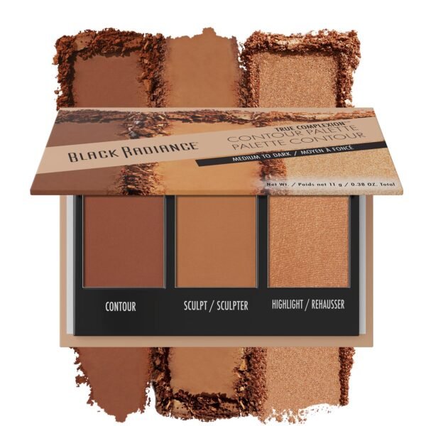 Black Radiance True Complexion Contour Palette, Medium to Dark, 0.38 Ounce - Image 2