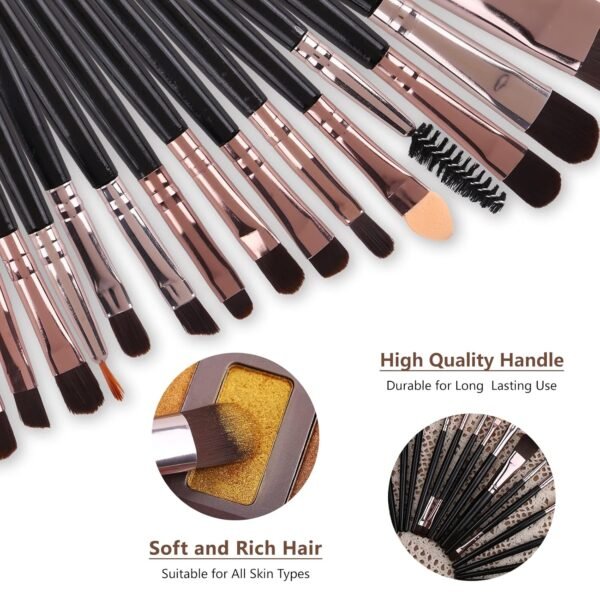 UCANBE 60 Colors Naked Eyeshadow Palette + Makeup Brush Set, All in One Nude Neutral Smokey Makeup Pallet with Brushes, Pigmented Warm Matte Shimmer Powder Eye Shadows Cosmetic Halloween Beauty Kit - Image 8