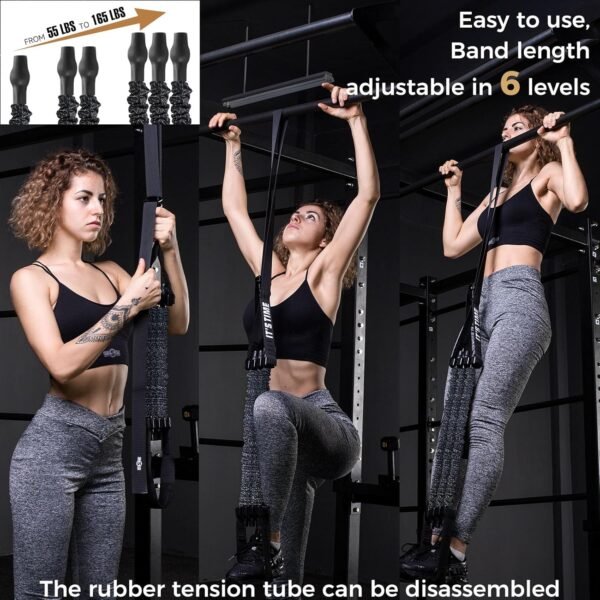 Innstar Pull Up Assistance Bands, 3 Heavy-Duty Adjustable Pull Up Bands Set, Pull Up Bands Assistance Bands for Enhanced Strength Training - Patent - Image 6