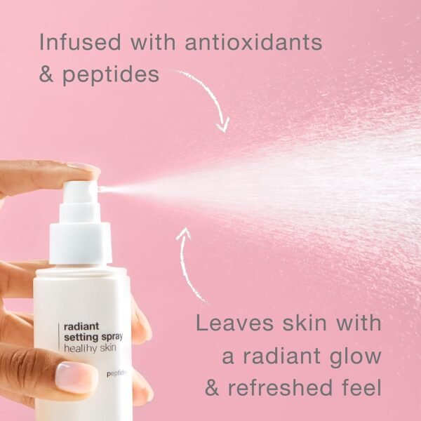 Neutrogena Radiant Makeup Setting Spray, Long-Lasting & Weightless Face Setting Mist for Healthy Looking, Glowing Skin, 3.4 Fl Oz - Image 4