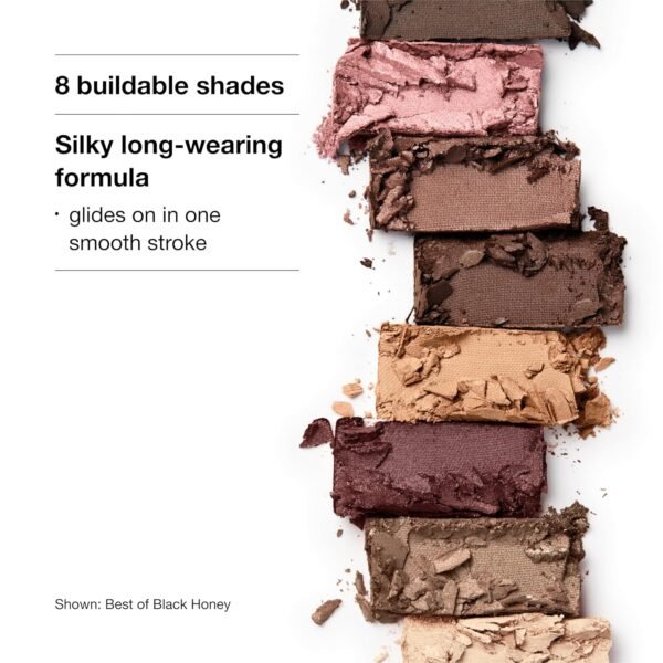 Clinique All About Shadow Eye Shadow Palette, 8 Silky + Buildable Shades | Safe For Sensitive Eyes - Image 5