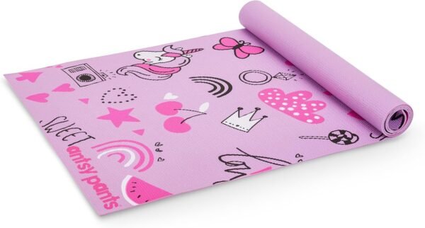 Antsy Pants Kids Yoga Mat - Yoga Mat for Kids, Yoga Mats for Home Workout, Travel Yoga Mat, Sturdy Workout Yoga Mat Non Slip, for Kids, Toddlers, Size 60” x 24”, 3mm Thick Free of Toxic Phthalates - Image 2