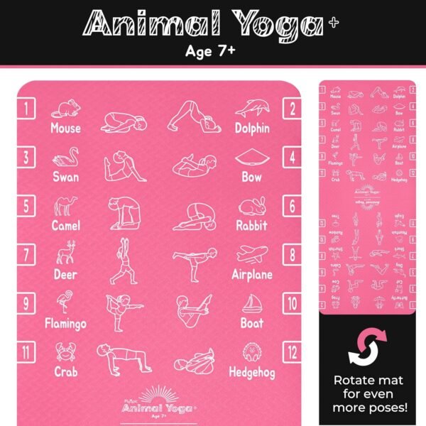 Kids Yoga Mat - Non-Slip Lightweight TPE Exercise Mat - Ideal for Boys & Girls (Ages 3-12), Toddlers & Children in Kindergarten, Preschool, School. PVC Free. 6mm Thick. Carry Strap - Image 6