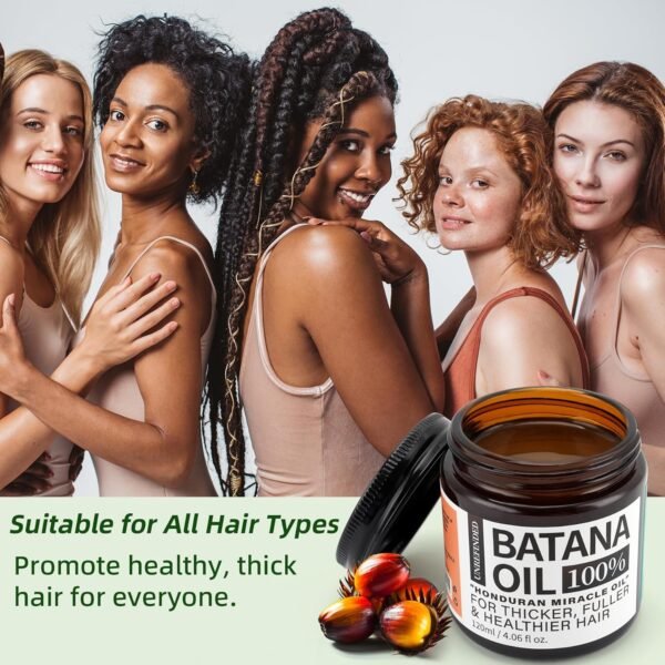 Batana Oil for Hair Growth, Batana Oil Organic 100%, Hair Growth Oil for Frizz, Split Ends, Texture & Shine (4.06 Fl oz, Original) - Image 8