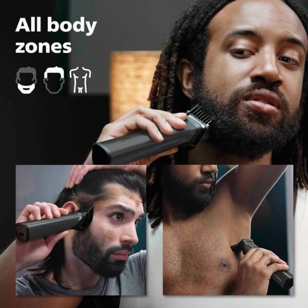 Philips Norelco Multigroom Series 9000-21 Piece Men's Grooming Kit for Beard, Body, face, Nose, Ear Hair Trimmer - Image 6