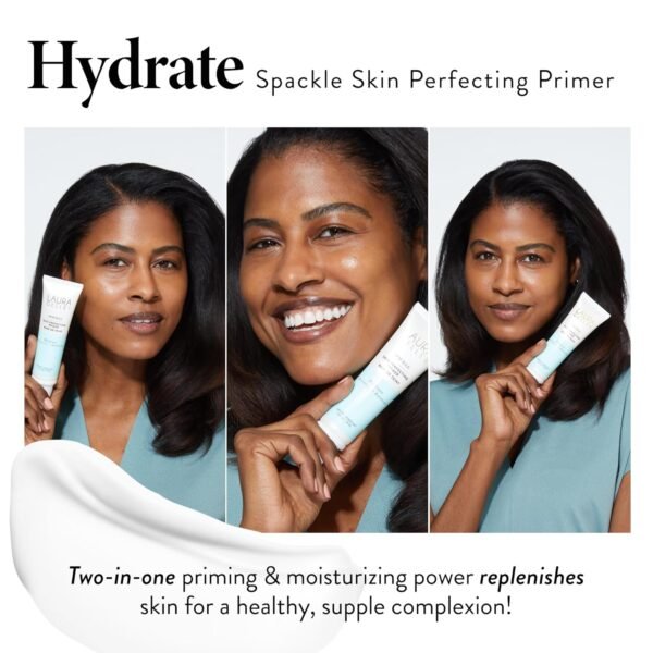 LAURA GELLER NEW YORK Spackle Primer - Hydrate - Super-Size 2 Fl Oz - Hyaluronic Acid Makeup Primer for Mature Skin - Image 4